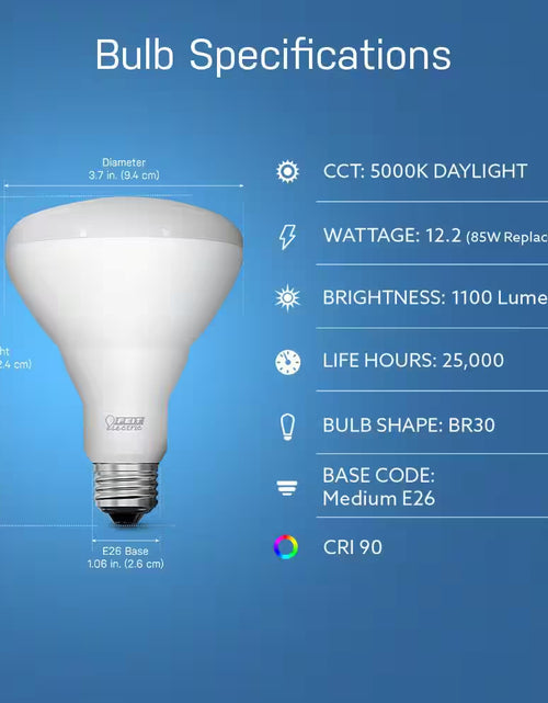 Load image into Gallery viewer, 65-Watt Equivalent BR30 Dimmable CEC Title 20 ENERGY STAR 90+ CRI E26 Flood LED Light Bulb, Bright White 3000K (18-Pack)

