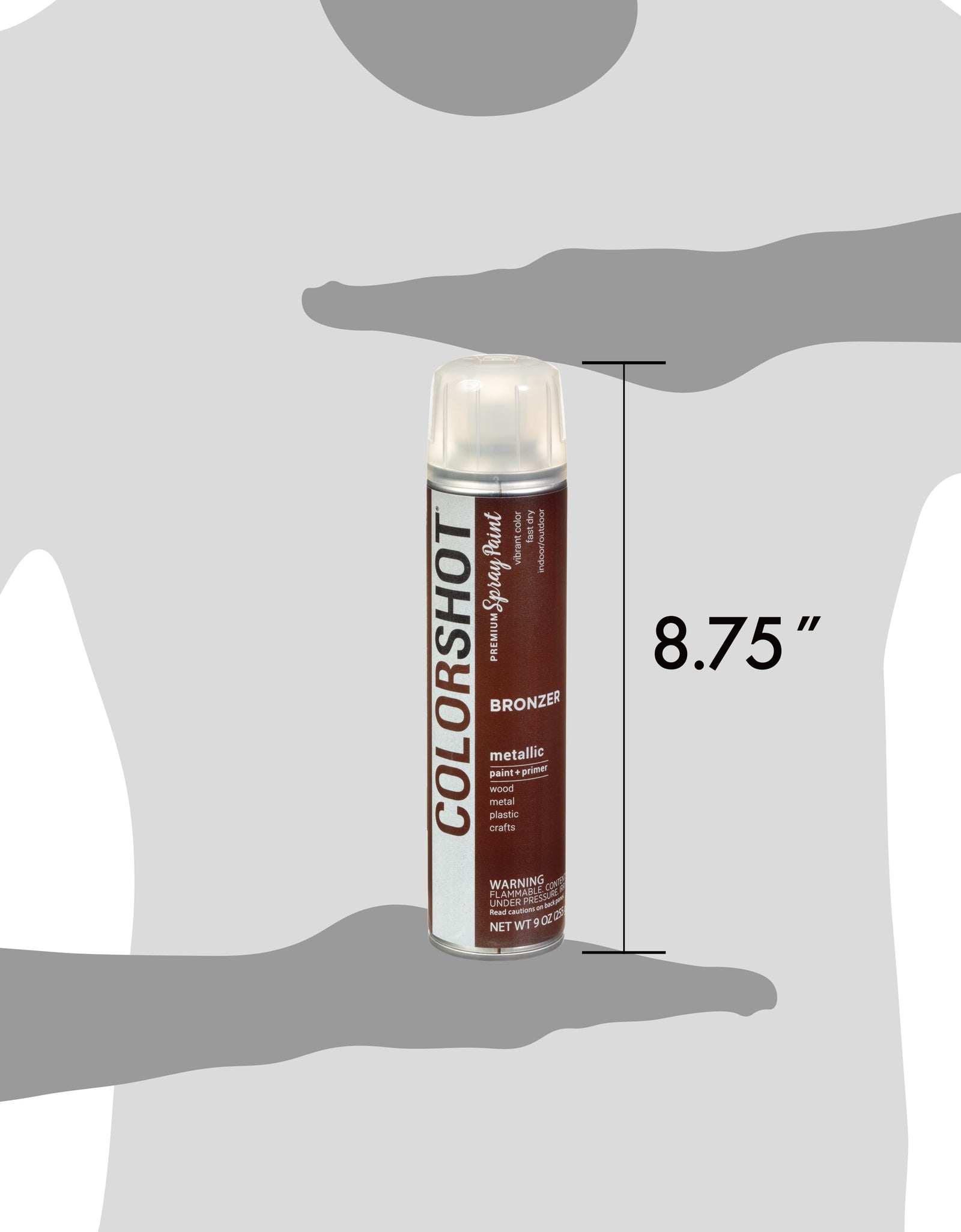 Premium Multi-Surface Metallic Bronzer Spray Paint - 9 Oz - Brown
