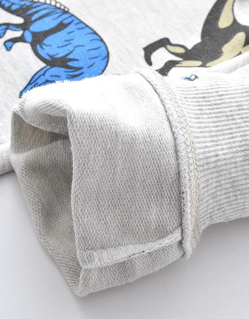 Load image into Gallery viewer, Boys Cartoon Print Dinosaur Monkey Pattern Cotton Pants Drawstring Elastic Sweatpants
