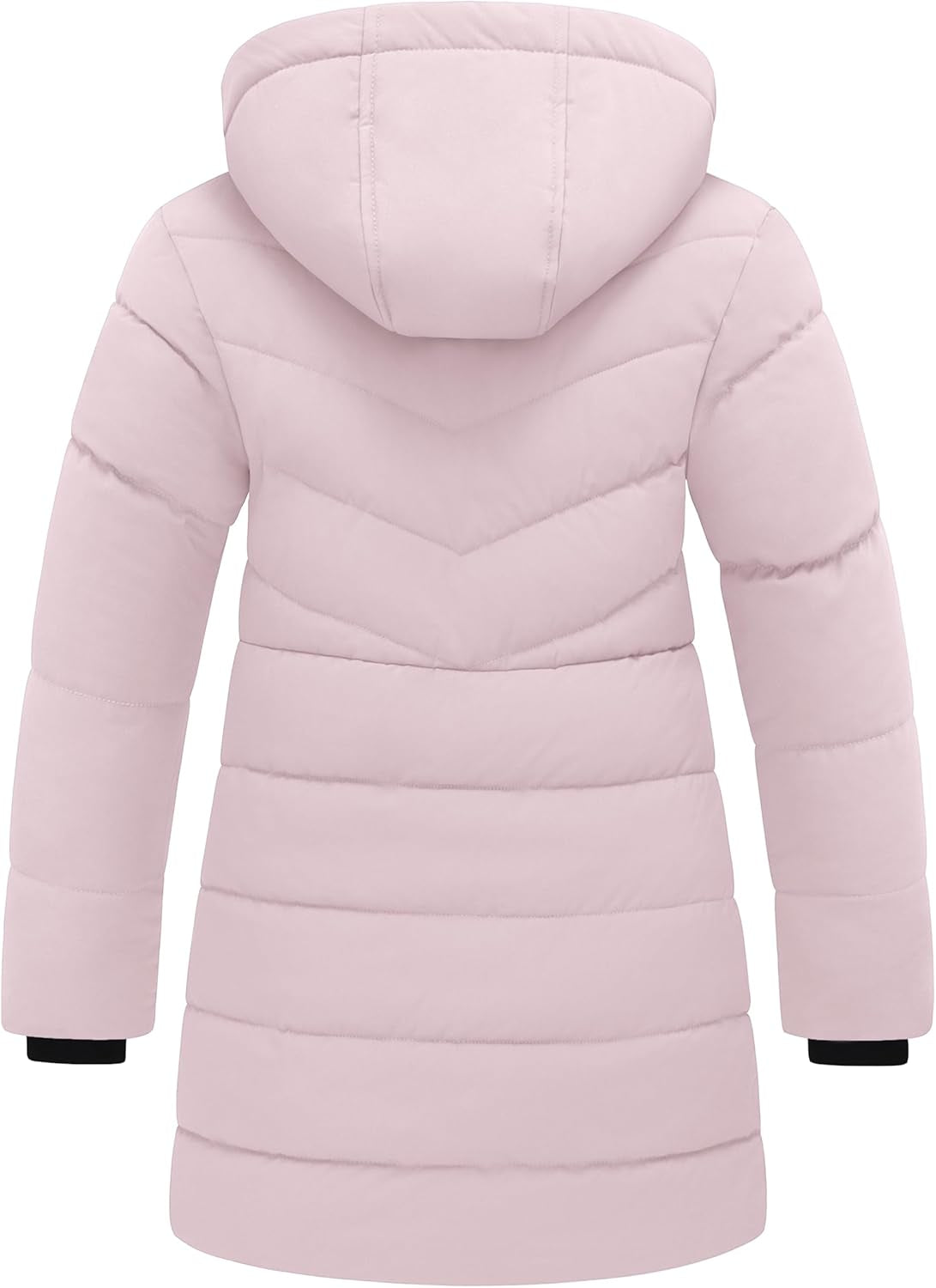 Girl'S Puffer Jacket Warm Insulated Winter Coat Lightweight Water-Resistant Padded Parka with Hood