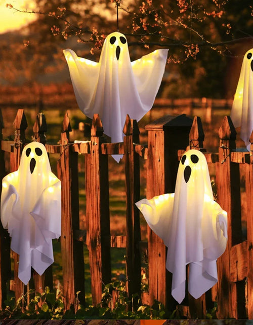 Load image into Gallery viewer, Halloween LED Glow Ghost Lights for Home Indoor Outdoor Hanging Decoration Haunted House Horror Props Bar Supplies 2024 New
