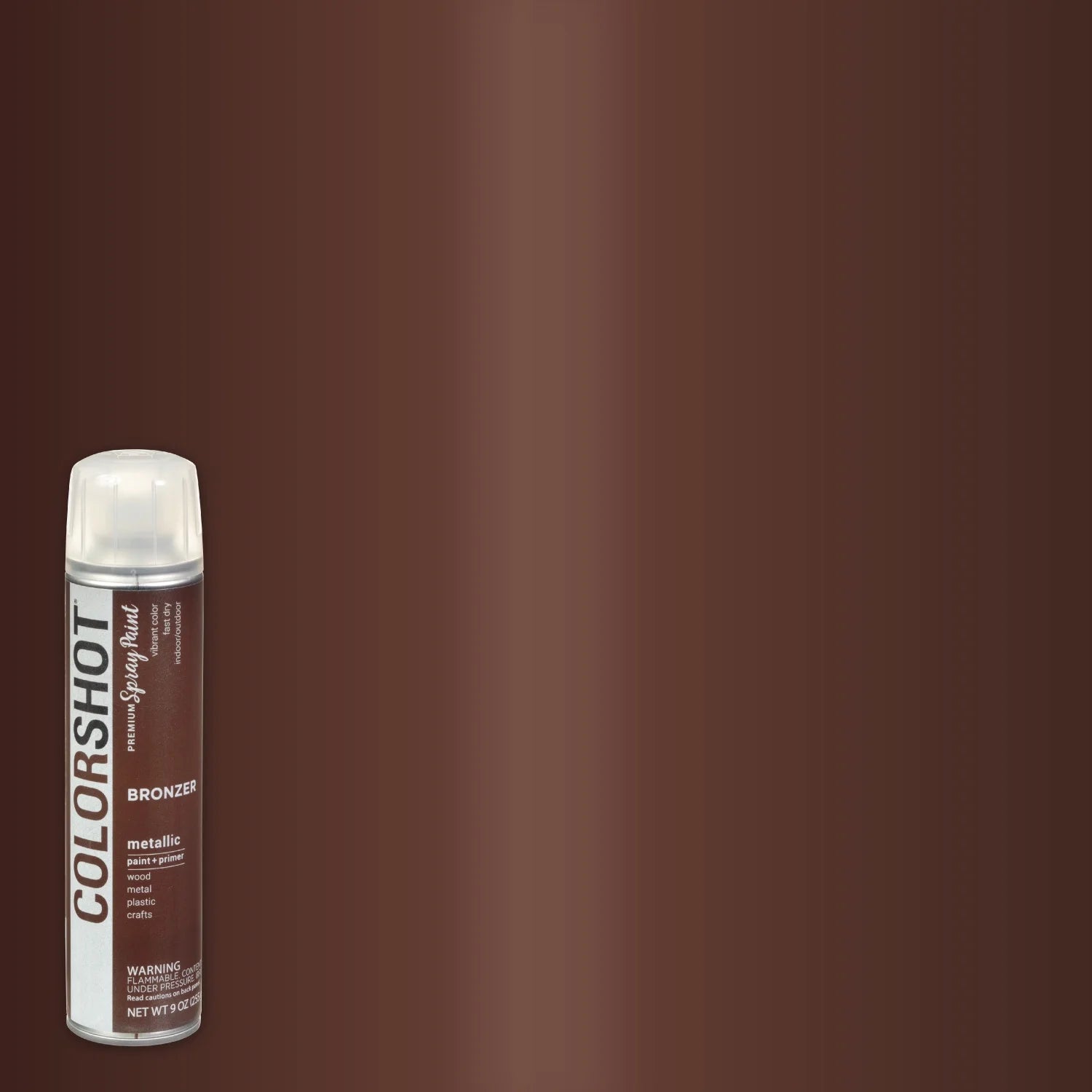Premium Multi-Surface Metallic Bronzer Spray Paint - 9 Oz - Brown