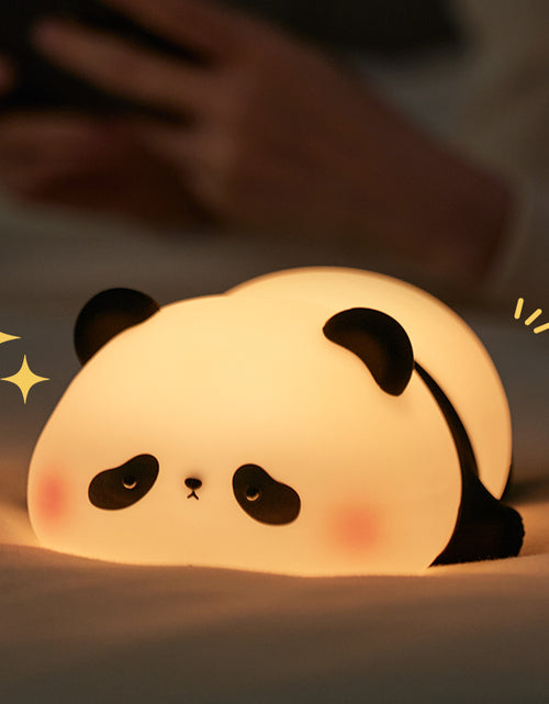 Load image into Gallery viewer, Panda LED Night Light Cute Silicone Night Light USB Rechargeable Touch Night Lamp Bedroom Timing Lamp Decoration Children&#39;S Gift
