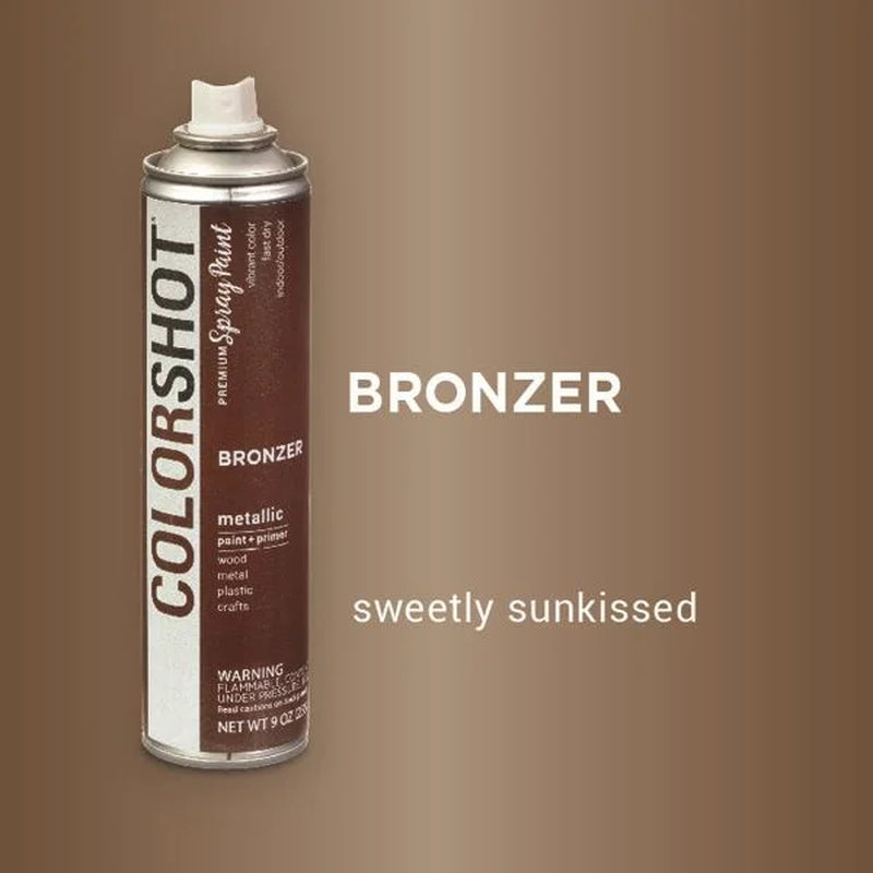 Premium Multi-Surface Metallic Bronzer Spray Paint - 9 Oz - Brown