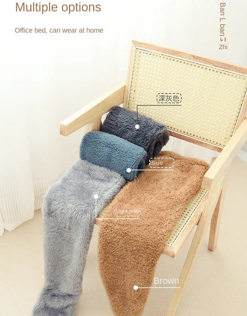 Load image into Gallery viewer, Leg Warmers Storing Winter Fluffy Warm Leg Cover Home over Knee Socks Thick Koolo Leg Warmers Bed Long Socks Warm Socks
