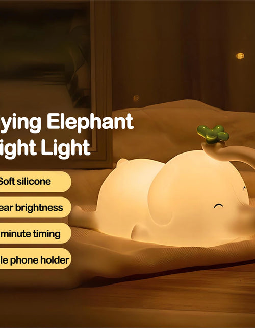 Load image into Gallery viewer, Cute Silicone Night Lights Sheep Cartoon Bedroom Lamp for Children&#39;S Room Decor Rechargeable Timing Dimming Sleep Night Light
