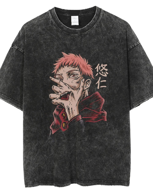 Load image into Gallery viewer, Vintage Oversize T Shirts Men Anime Graphic Print Tshirt Fashion Hip Hop Streetwear Clothing Summer Harajuku Casual T-Shirt
