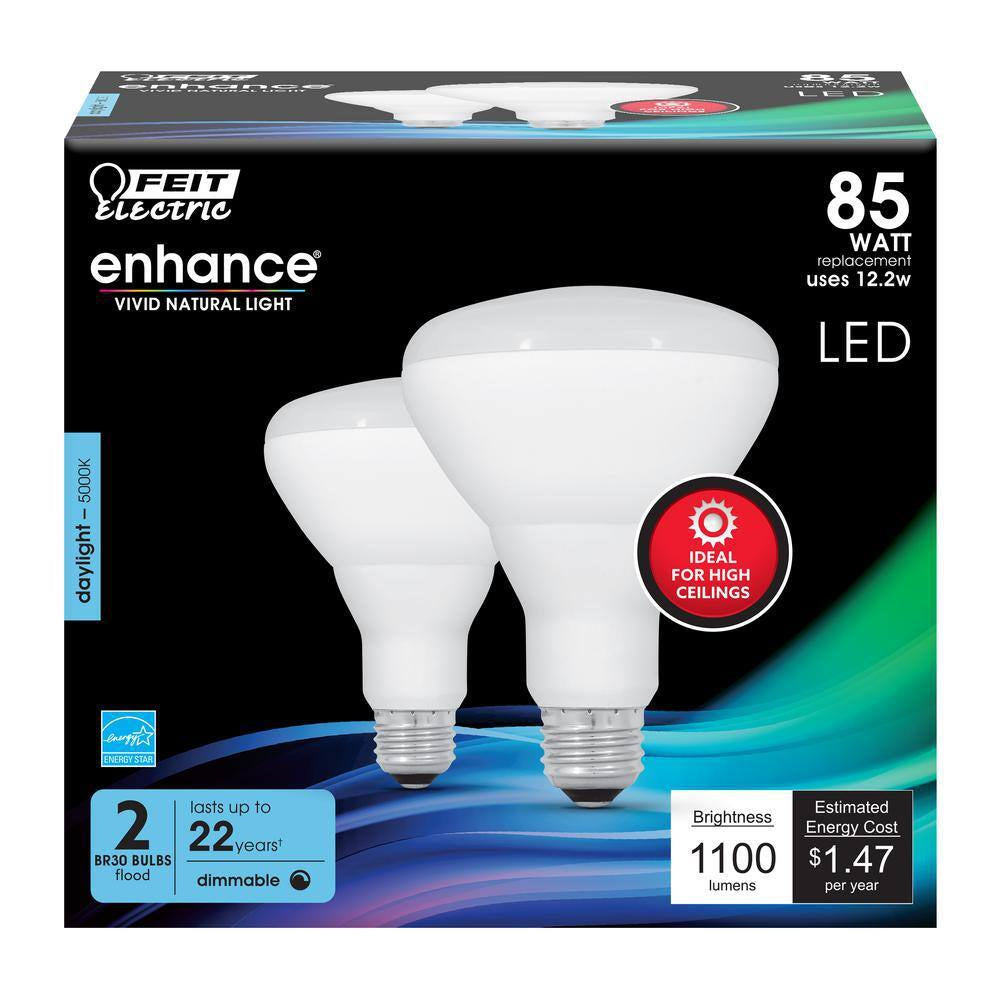 65-Watt Equivalent BR30 Dimmable CEC Title 20 ENERGY STAR 90+ CRI E26 Flood LED Light Bulb, Bright White 3000K (18-Pack)