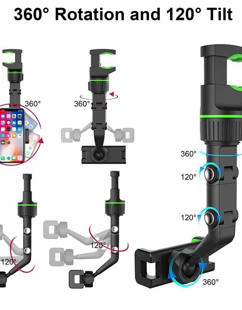 Load image into Gallery viewer, Car Phone Holder,  Cell Phone Mount for Rearview Mirror, Universal Phone Stand Fits for Iphone
